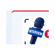 Promotional interview setup by NEMBA DESIGN